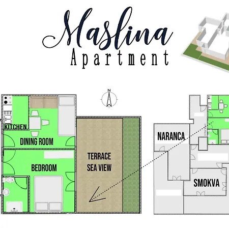 By The Sea Hvar - 4591 アパート フヴァル